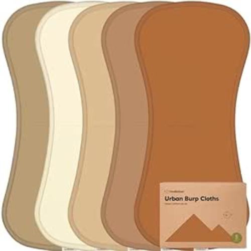 Amazon.com: Organic Burp Cloths for Baby Boys and Girls - 5-Pack Ultra Absorbent Burping Cloth, Burp Clothes, Newborn Towel, Milk Spit Up Rags, Burpy Cloth Bib for Unisex, Boy,Girl,Burping Rags (Terracotta) : Baby