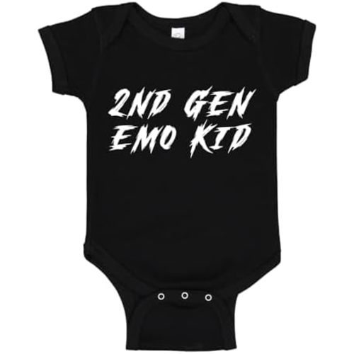 2nd Generation Emo Kid Baby One Piece Bodysuit Or Toddler Shirt Emo Daddy and Mommy Gift