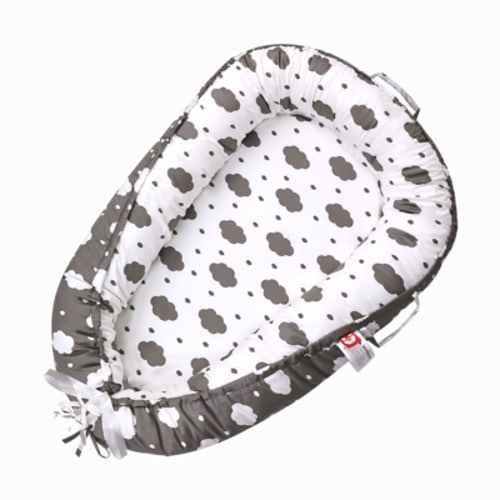 Rupoun Baby Lounger for Newborn Boys and Girls, Portable Infant Nest, Gray