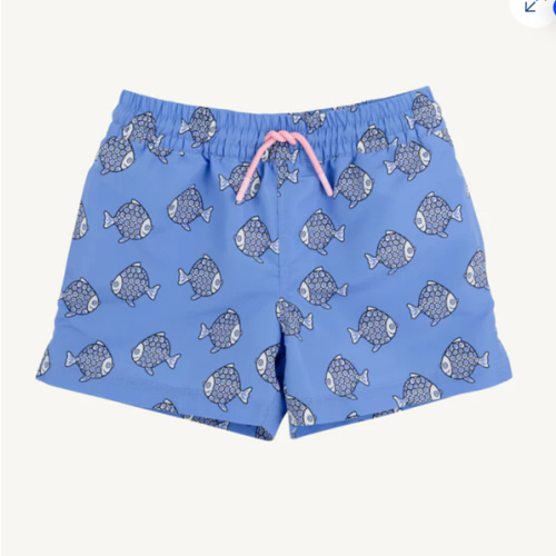 Tortola Trunks - Little Fishes with Nantucket Navy Stork