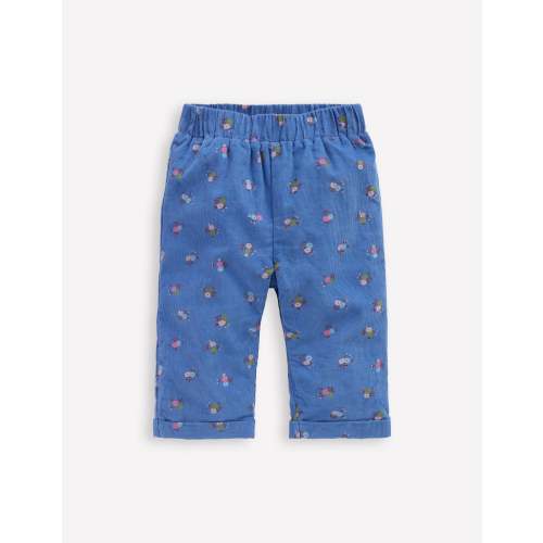 Cosy Lined Pants-Bluejay Blue Spaced Ditsy