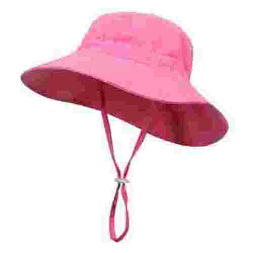 Penkiiy Baby Hats Bucket Hat Toddler Baby Summer Sun Protection Fashion Solid Color Sun-hat Cute Sunscreen Hat Cap Pink Hat for 0-8 Months
