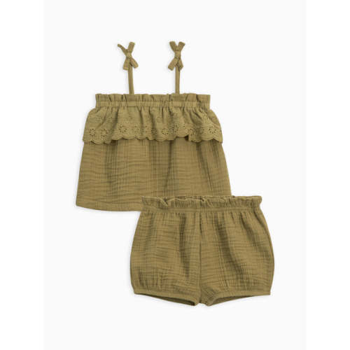 Zuri Muslin Eyelet Tank Set
