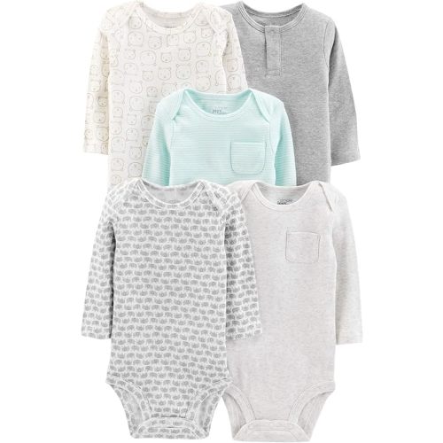 Simple Joys by Carter's unisex-baby 5-pack Long-sleeve Bodysuit