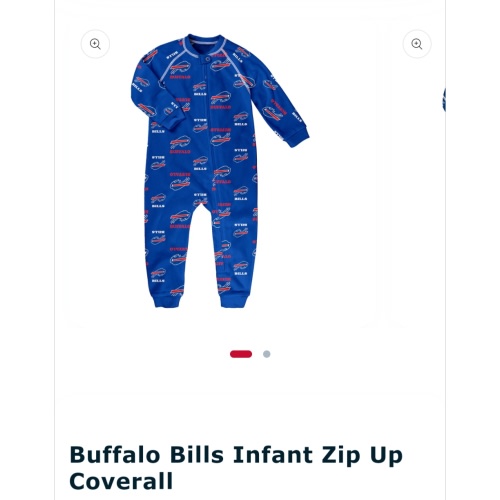 Buffalo Bills Infant Zip Up Coverall – The Bills Store
