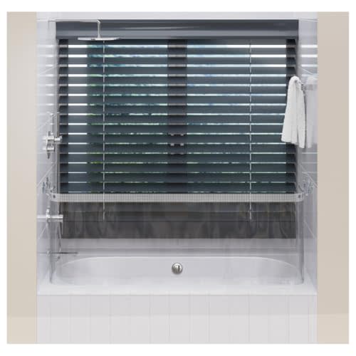 SplashZen® Bathtub Splash Guard | As Seen on Shark Tank | for Bathing Kids & Pets | Stop Water Messes & Protect Your Bathroom | Quick & Renter-Friendly Installation