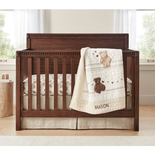 Teddy Bear Organic Crib Fitted Sheet