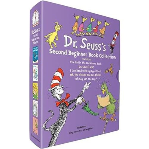 Dr. Seuss's Second Beginner Book Boxed Set Collection: The Cat in the Hat Comes Back; Dr. Seuss's ABC; I Can Read with My Eyes Shut!; Oh, the Thinks ... Think!; Oh Say Can You Say? (Beginner Books)