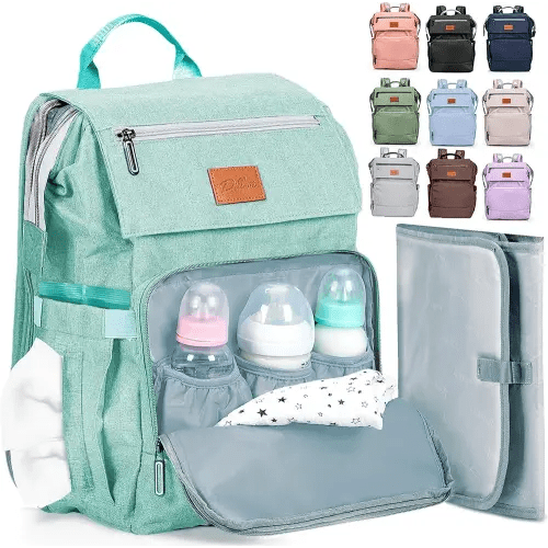 PILLANI Baby Diaper Bag Backpack - Baby Bag for Boys & Girls - Diaper Backpack - Large Travel Diaper Bags with Changing Pad - Baby Registry Search & Baby Shower Gifts - Newborn Essentials Must Haves
