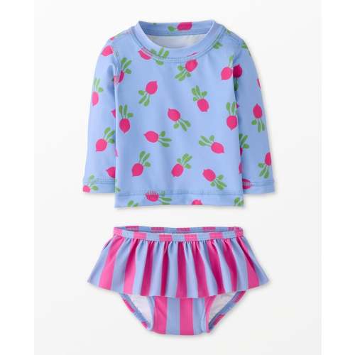 Baby Rashguard & Skirted Bikini Bottom Set