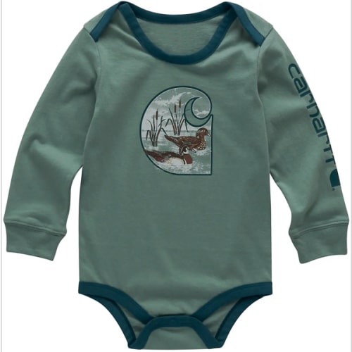 Long Sleeve Duck "C" Bodysuit (Baby) | Graphics Collection | Carhartt