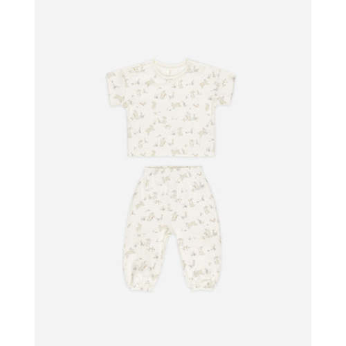 Jersey Tee + Pant Set || Bunnies