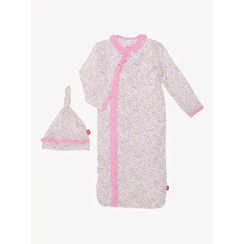 amelia modal magnetic cozy sleeper gown + hat set – Magnetic Me