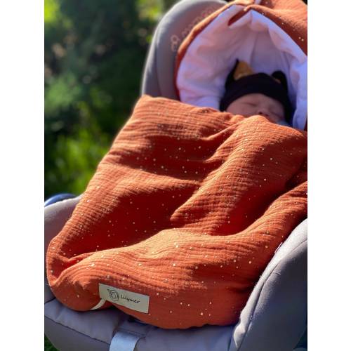 100% organic muslin cotton Baby footmuff, Baby sleeping bag for stroller/ pram, Oeko-tex standard muslin Fubsack, Baby shower gift