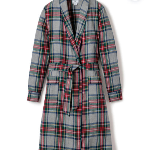 Petite Plume Women's Brushed Cotton Robe in Westminster Tartan