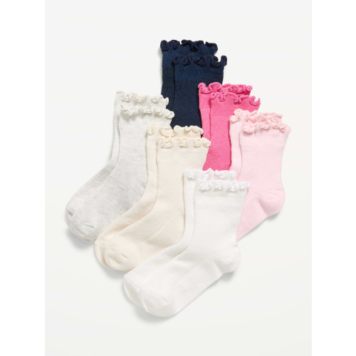 Ruffle-Cuff Crew Socks 6-Pack for Toddler & Baby