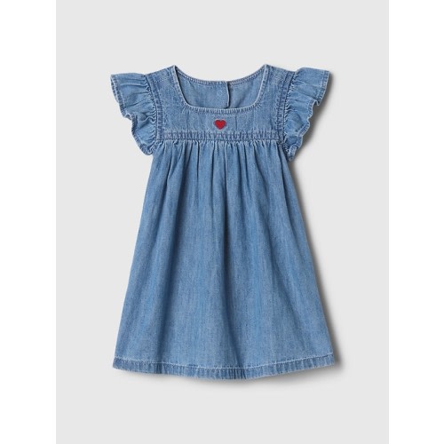 Baby Ruffle Denim Dress | Gap
