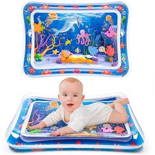 Tummy Time Water Mat丨Inflatable Tummy Time Water Play Mat for Babies, Infants and Toddlers 3 to 12 Months Promote Development Toys Baby Gifts