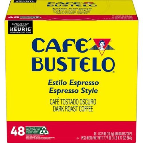 Cafe Bustelo Espresso Dark Roast Coffee Pods - Keurig K-Cup Pods