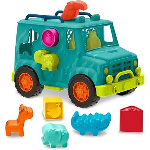 B. toys- Rollin' Animal Rescue- Shape Sorter Truck – Shape Sorting Toy – Toy Truck for Toddlers, Kids – Educational Play – 12 Months +