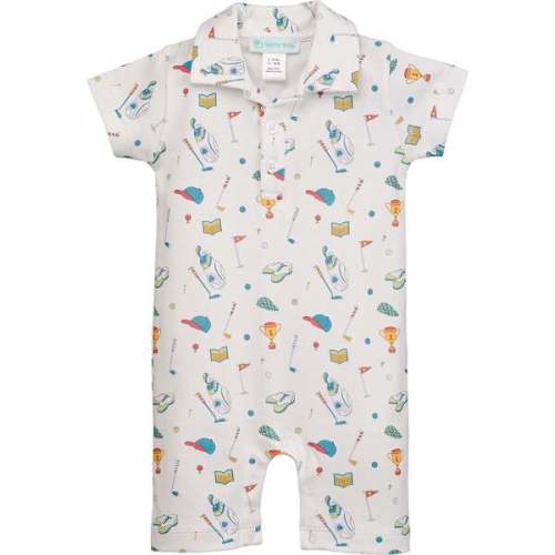Collared Romper, Little Links - Feather Baby | Maisonette