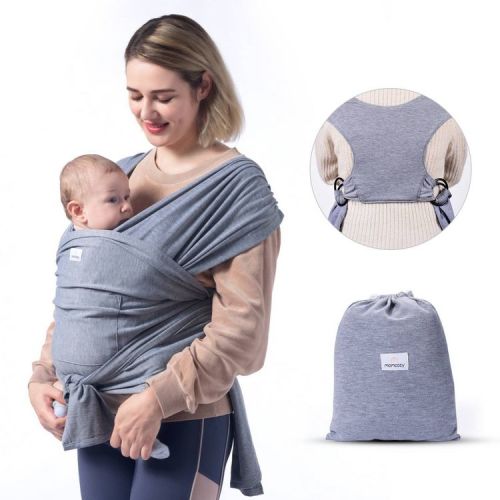 Momcozy Baby Wrap Carrier: Facing-In Front Carrier, Spandex, Minimum Weight Capacity 8 Lbs