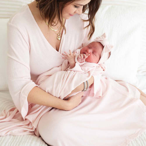 Bamboo Knit Maternity Robe | Solids
