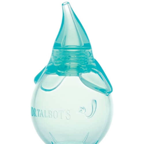 Dr. Talbot's Nasal Aspirator for Babies - Silicone - with Storage Case - Blue Elephant