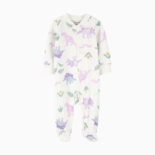 Carter's 2-Way Zip Cotton Sleep & Play Pajamas - Floral, 3 M