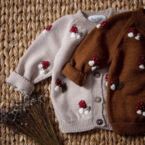 Mushroom cardigan - Oats