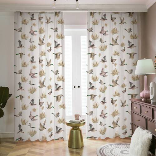 Mallard duck Curtains, Duck hunting drapes, Hunting nursery decor, Boys room curtain, Hunting blackout curtain, Duck nursery curtains