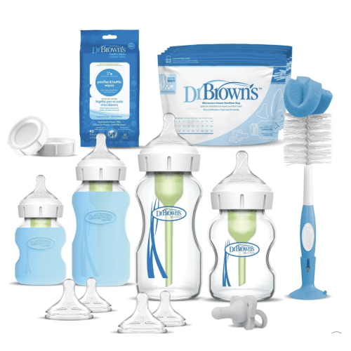 Dr. Brown's Anti-Colic Wide Neck Glass Baby Bottle Gift Set