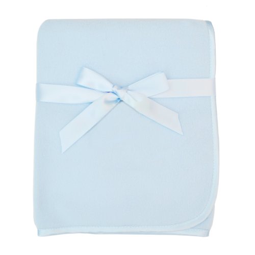 American Baby Company Fleece Blanket, Blue, 30 x 30, for Boys and Girls