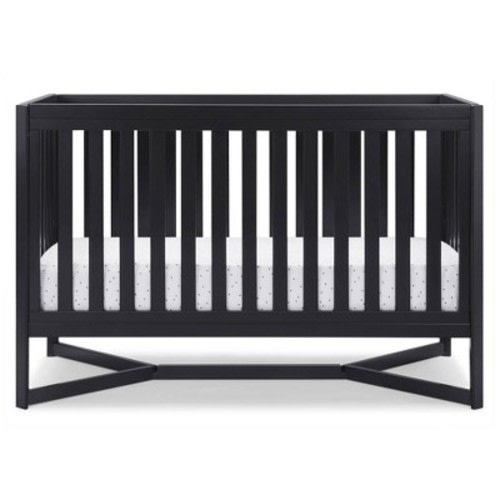 Delta Children Tribeca 4-in-1 Baby Convertible Crib, Color: Midnight Gray