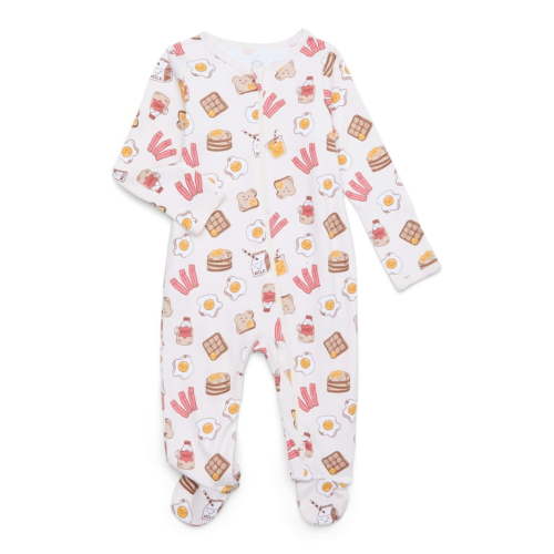 Wonder Nation Baby Boys or Girls Zip Front Footed Pajamas, Sizes Preemie-6/9 Months