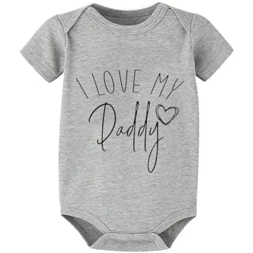 I Love My Daddy Baby Clothes Short Sleeve Newborn Outfit Baby Boy Romper