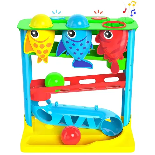 Move2Play, Feed The Fish | Interactive Baby & Toddler Toy | 1, 2+ Year Old Gift & Birthday Present | Boys & Girls Babies Ages 6, 7, 8, 9, 10, 12, 18, 24+ Months Old