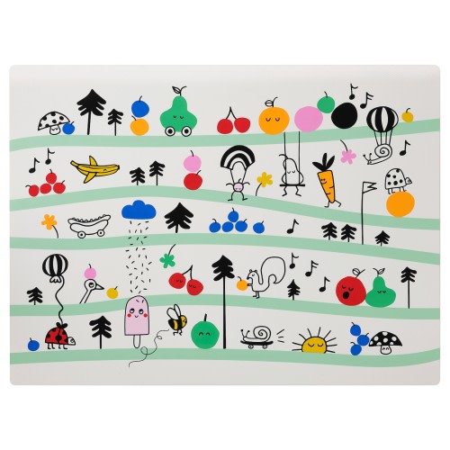 GRÖNFINK Place mat - multicolor 11 ¾x15 ¾ "
