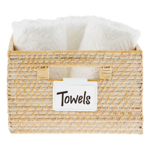 Bin Clip Labels | Pack of 10, White