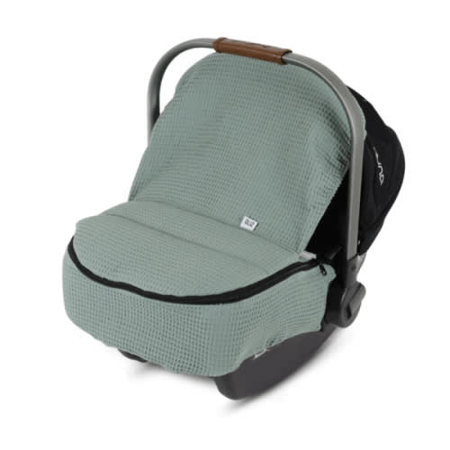 Gliz Design | Hybrid Waffle Baby Car Seat Cover - Sage