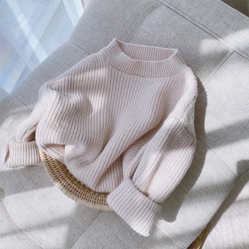 Baby Toddler Solid Color Loose Sweater