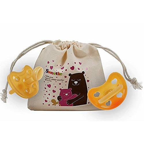 SWEETIE Rubber Orthodontic Pacifier Heart Shape Rubber 1 Count (0-6 Small)