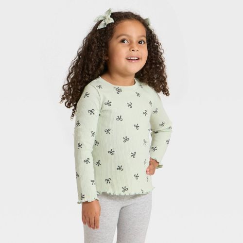 Toddler Girls' Long Sleeve Ribbed T-Shirt - Cat & Jack™