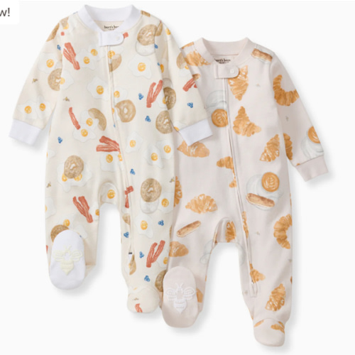 Eggs & Coffee Organic Sleep & Play 2 Pack – Burt's Bees Baby