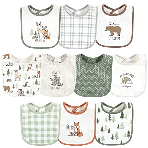 Hudson Baby Unisex BabyCotton Bibs