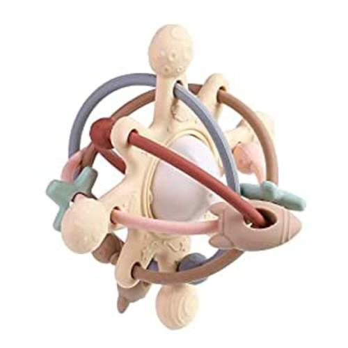 Amazon.com : PandaEar Baby Sensory Toys 3 4 5 6 Months, Silicone Montessori Toys, Baby Teething Toy, Infant Rattle Teether Chew Toy Teething Ball Developmental Toy for Babies 0-6 Months 6 to 12 Months : Baby