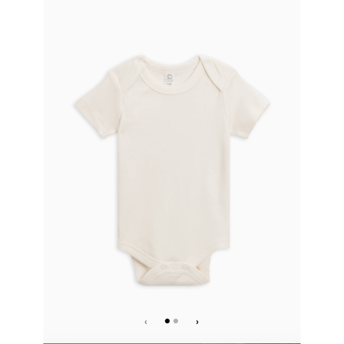 6-12 Months Short Sleeve Bodysuit - Ivory