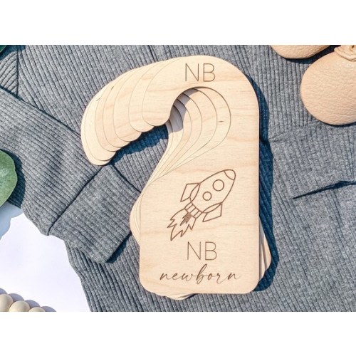 Space Nursery, Baby Closet Dividers, Closet Divider, Wooden Closet Divider, Baby Shower Gift, Baby Clothes Organizer - Etsy