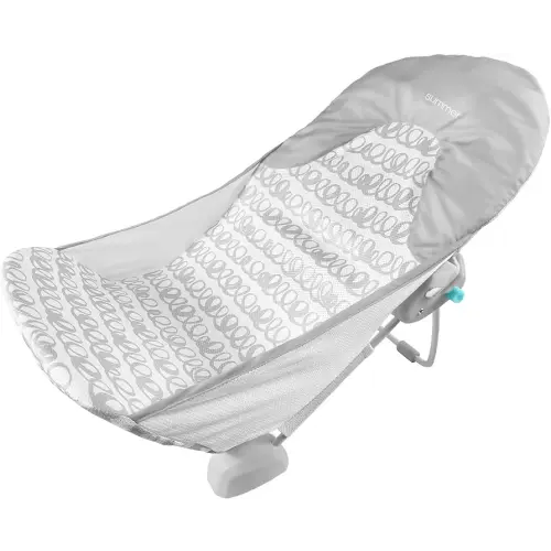 Summer by Ingenuity Foldaway 2-Position Baby Bath Seat, Adjustable Support for Sink or Bathtub, Ages 0-6 Months up to 20 Pounds, Machine-Washable Sling