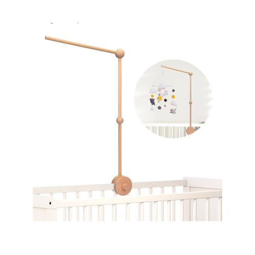 Baby Crib Mobile Arm,VKP Wooden Mobile Arm for Crib Mobile Hanger for Crib Baby Girl Nursery Decor (Wood)